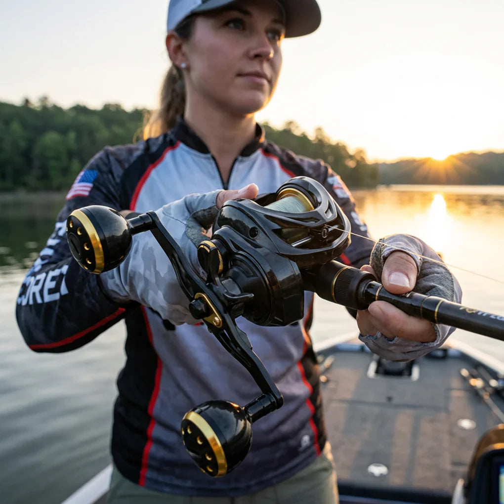 Lage-profiel Baitcasting Rol