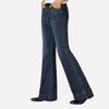 Vrouwen Hoog-gewijde Brede Pijp Jeans