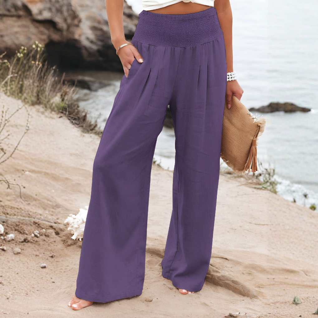 Vrouwen Linnen Palazzo Broek
