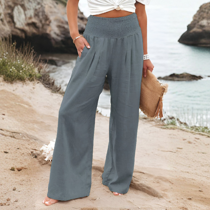 Vrouwen Linnen Palazzo Broek
