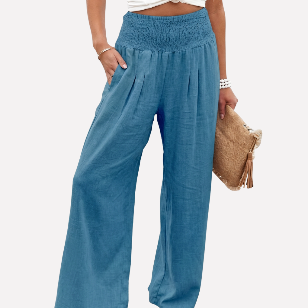Vrouwen Linnen Palazzo Broek