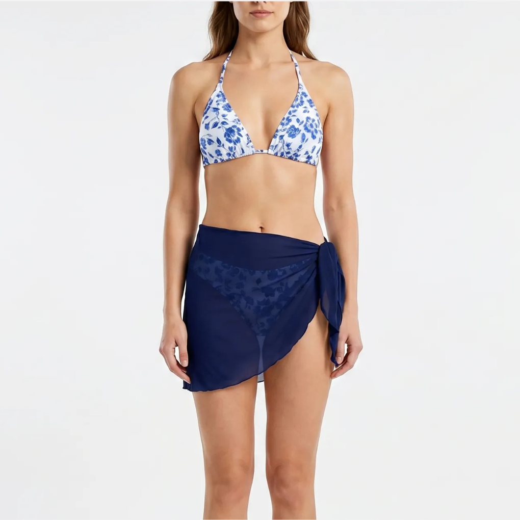 Halternek Bloemenprint Bikini Set
