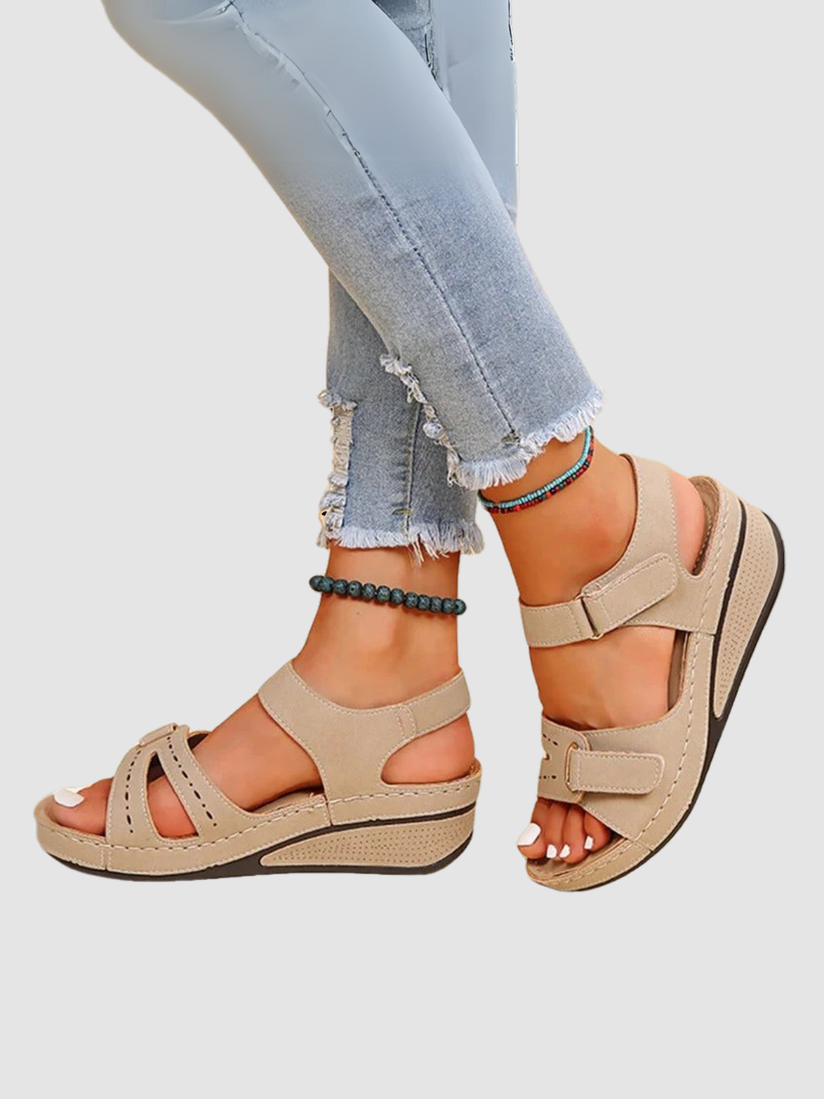 Evalora – Orthopedische Dames Sandalen met Verstelbare Pasvorm en Schokdemping - SkinzLine