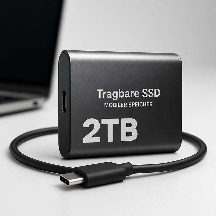 Mobiele opslag van 2 TB voor creatieve projecten