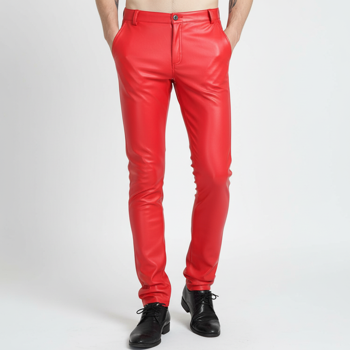 Faux Leder Herenbroek - Oscar