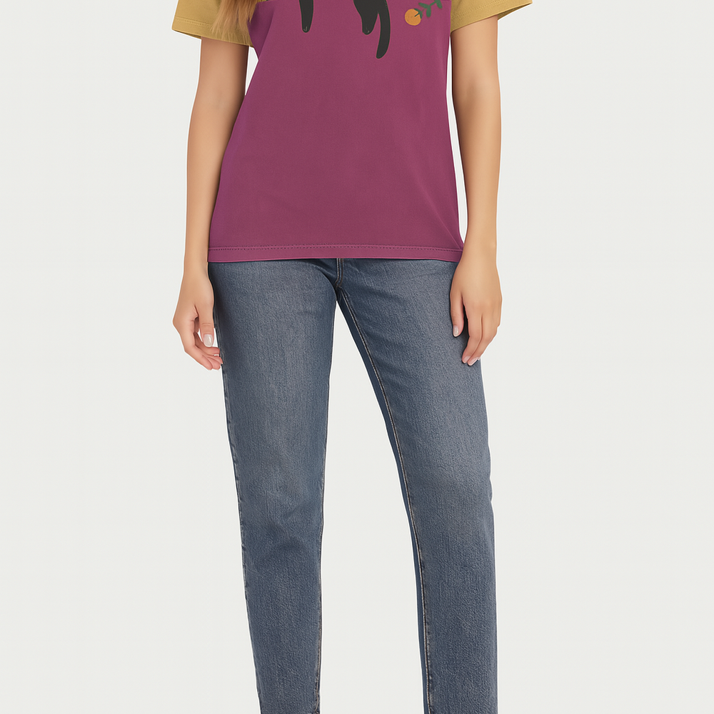 
                  
                    Feloura – T-shirt met Kattenprint voor Creatieve Draagmomenten
                  
                