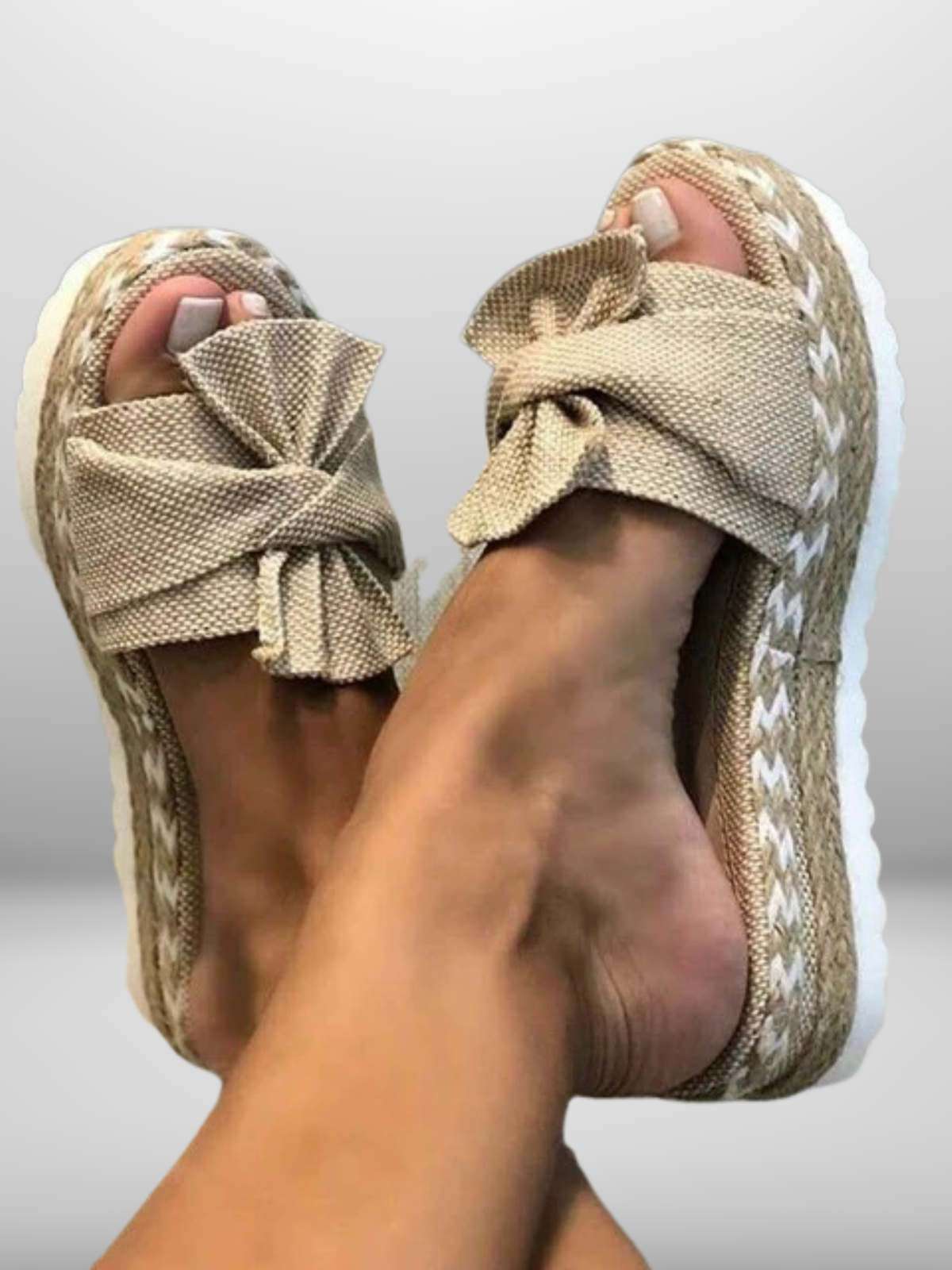 Floravina – Keilsandalen met Strikdetail voor Elegante Zomerse Stijl