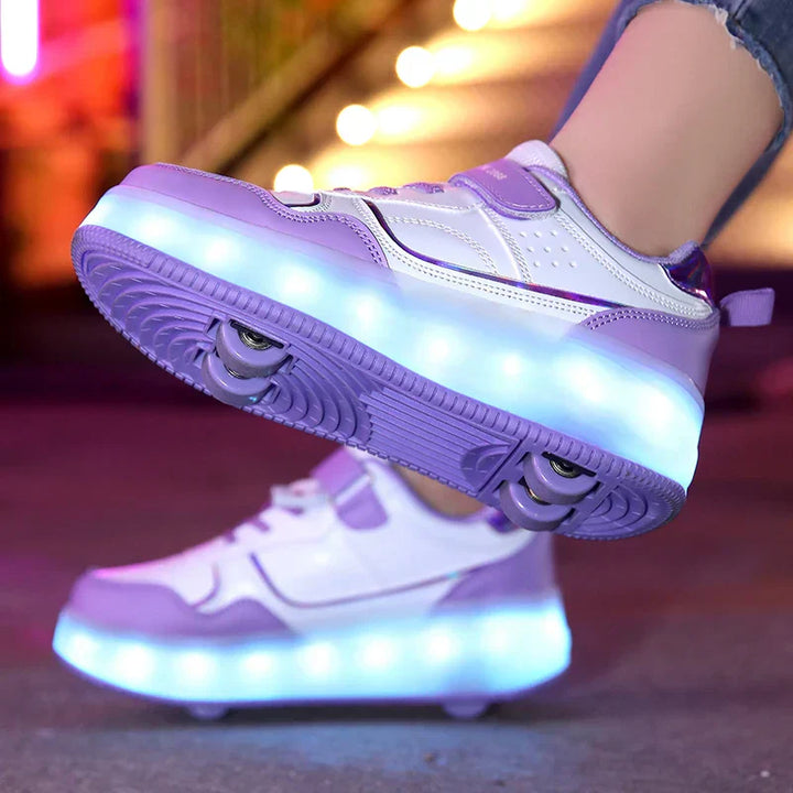 Rolsneakers met lampjes - stevig en comfortabel