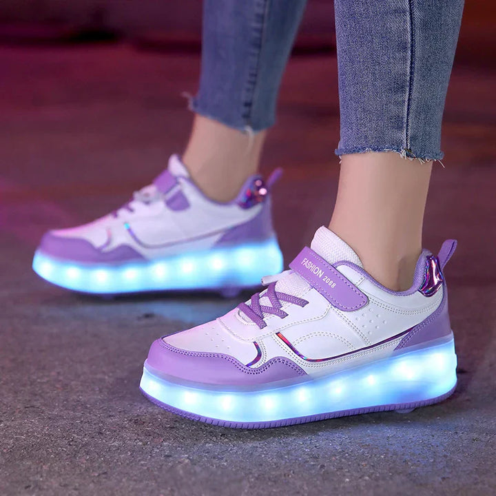 Rolsneakers met lampjes - stevig en comfortabel