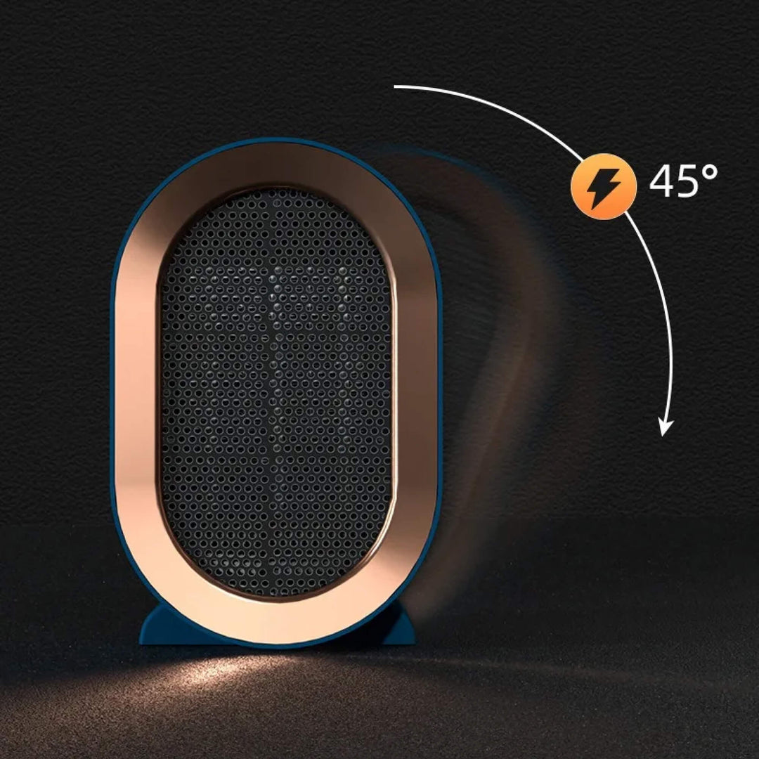 Keramische ventilatorkachel met twee standen, stil onder 36 dB