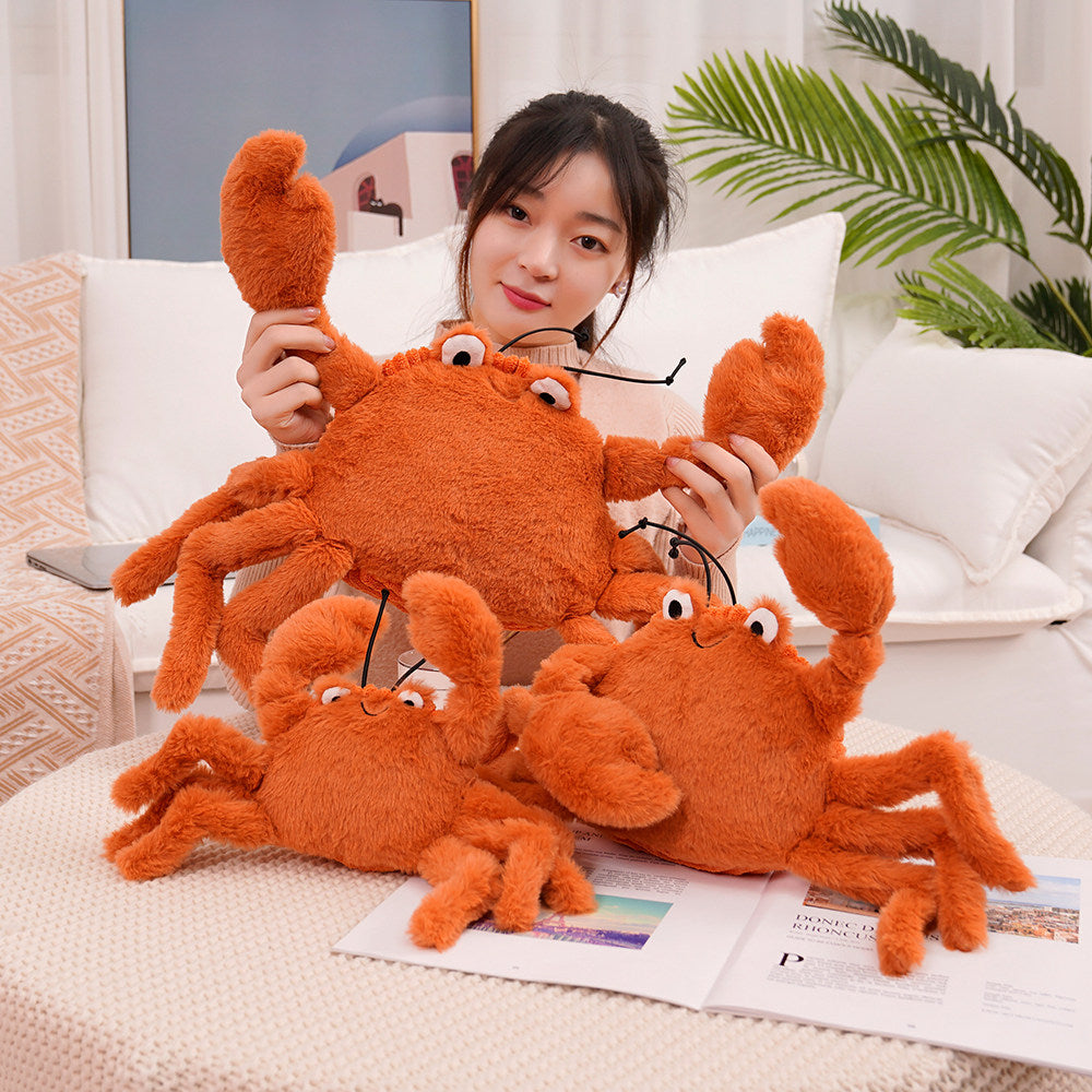 CrabCuddle | Grappig pluche knuffelspeelgoed in de vorm van een kreeft of krab voor kinderen