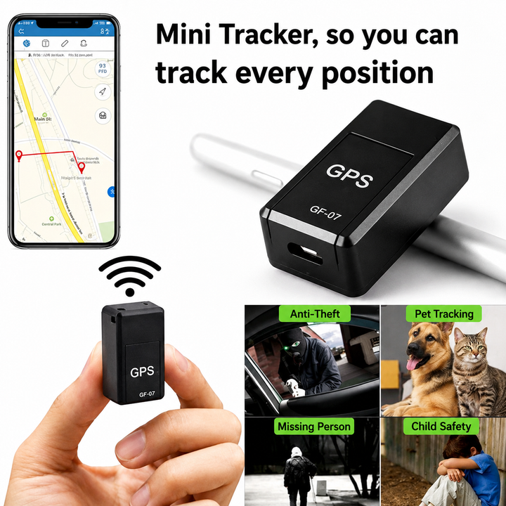 Mini-gps-tracker voor auto's – geen abonnement nodig