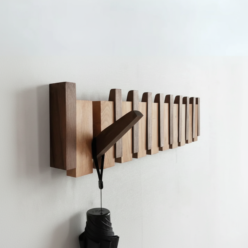 Kleshenger Piano HarmonyCoat – Creatieve Houten Kapstok voor Gang en Hal
