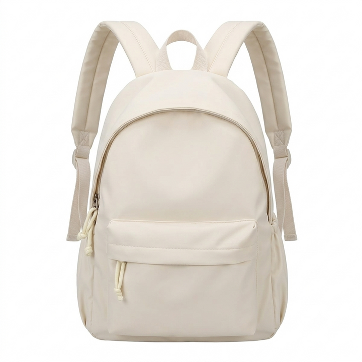 Lichtgewicht nylon schoolrugzak voor dames in pastelkleuren