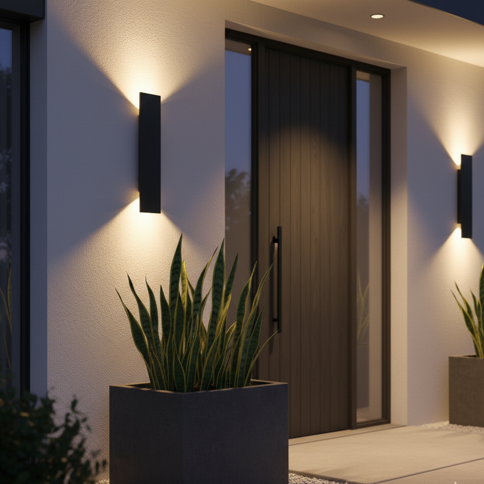 IP65 waterdichte aluminium buitenwandlamp – moderne LED-wandlamp