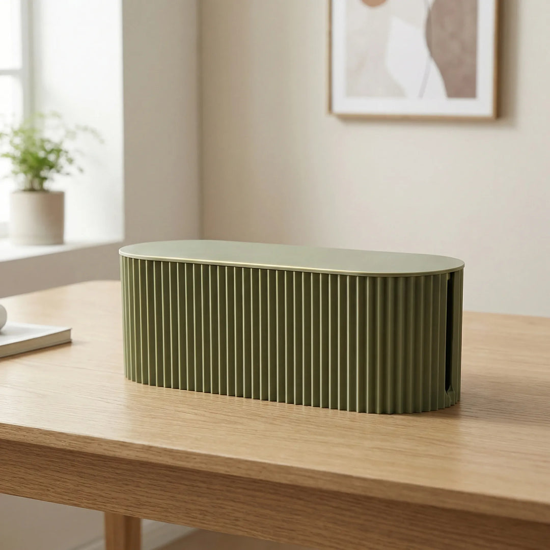 Geribbelde kabelbox met plat aflegvlak – Tidlux
