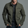 Vintage herenjack met rits – opstaande kraag, herfst/winter laagjeslook