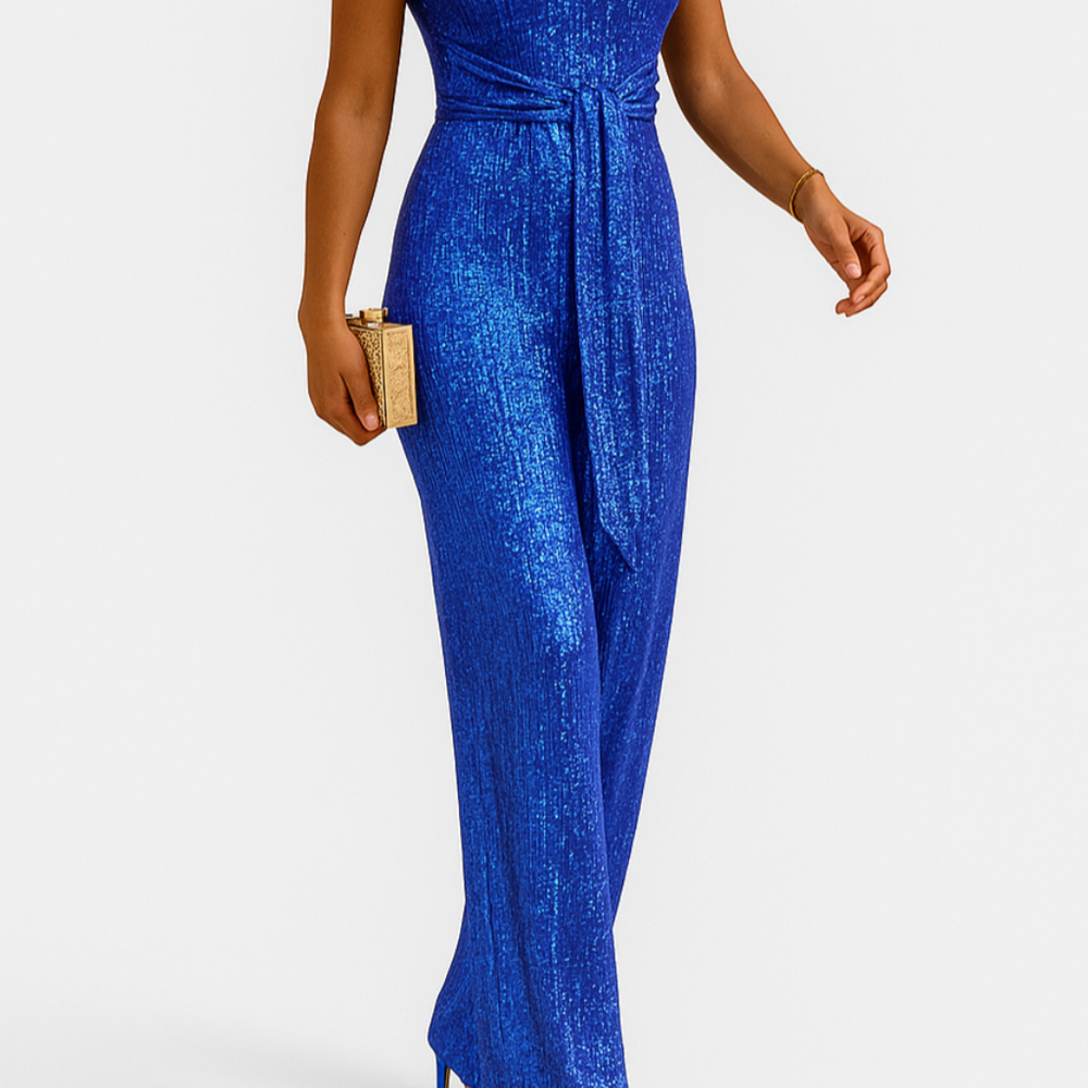 
                  
                    Glamarise – Elegante Glitter Jumpsuit voor Dames met Feestelijke Uitstraling
                  
                