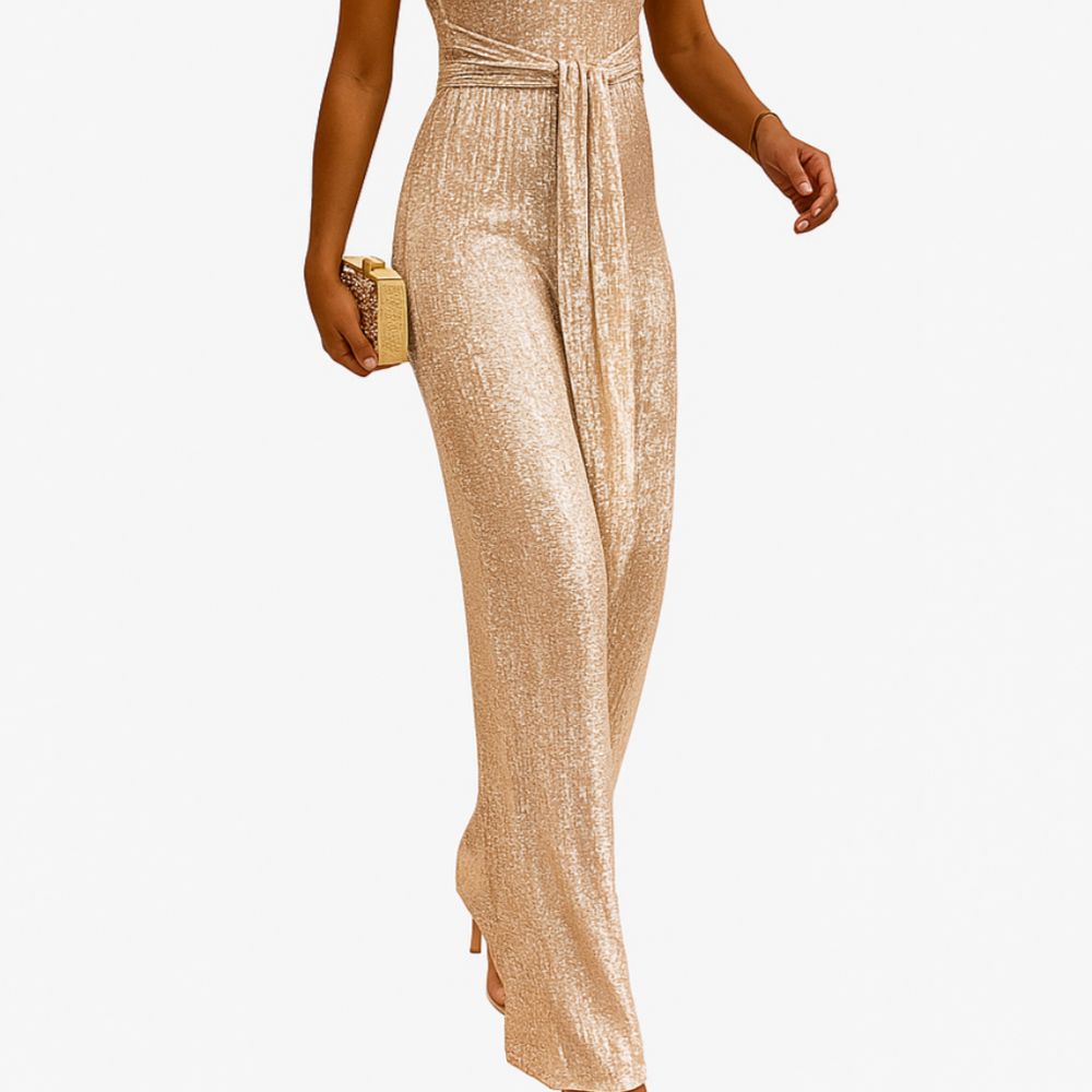 
                  
                    Glamarise – Elegante Glitter Jumpsuit voor Dames met Feestelijke Uitstraling
                  
                