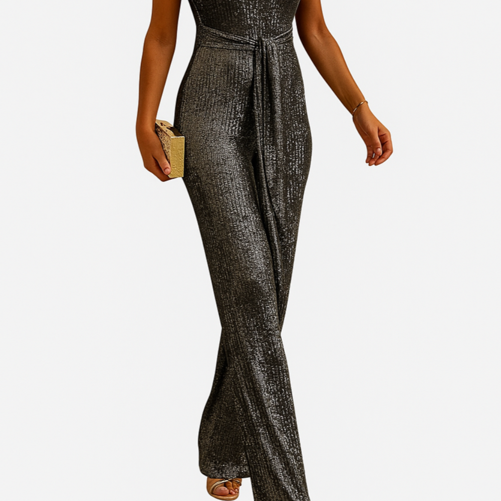 
                  
                    Glamarise – Elegante Glitter Jumpsuit voor Dames met Feestelijke Uitstraling
                  
                