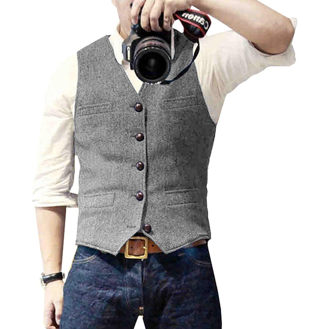 Denim vest voor heren