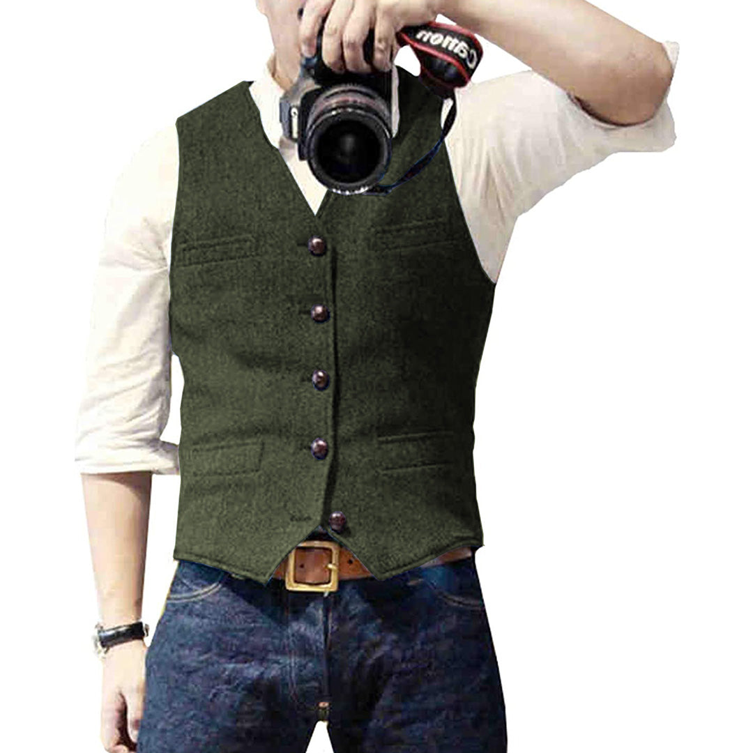 Denim vest voor heren