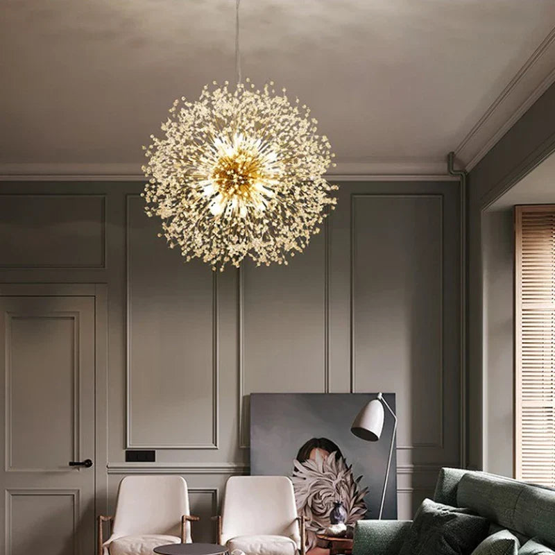 Exclusieve Kroonluchter met Kristallen – Elegante Plafondlamp voor Verfijnde Interieurs