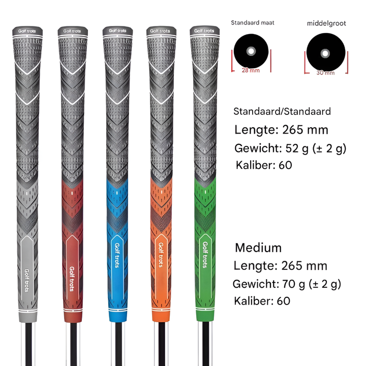 13 stuks MCC golfgrips – hoogwaardige accessoires voor uw golfclub