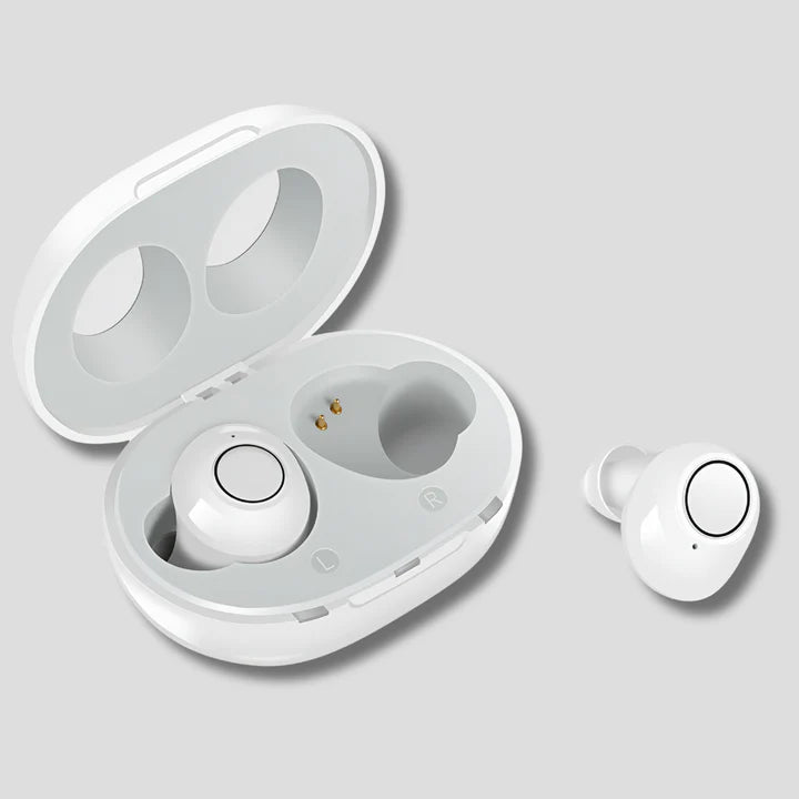 Compacte oplaadbare hoortoestellen met instelbare geluidsmodi