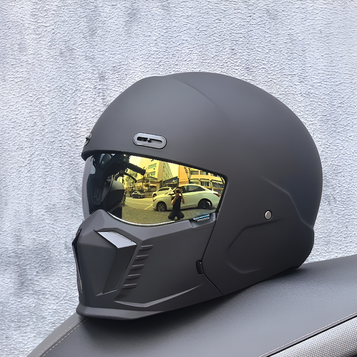 Motorhelm – DOT- en ECE-goedgekeurd, tijdloze look