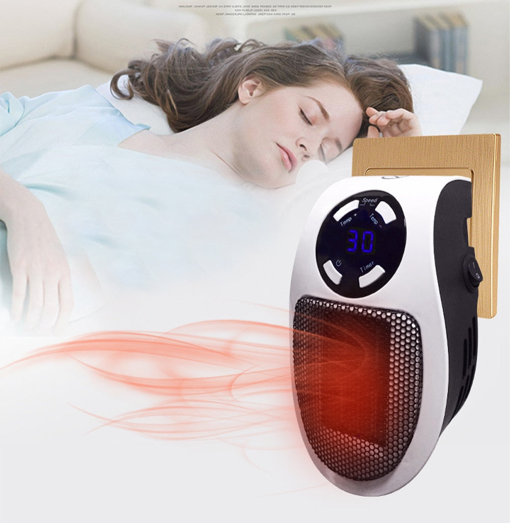 Draagbare kachel 500 W met thermostaat 15–32 °C