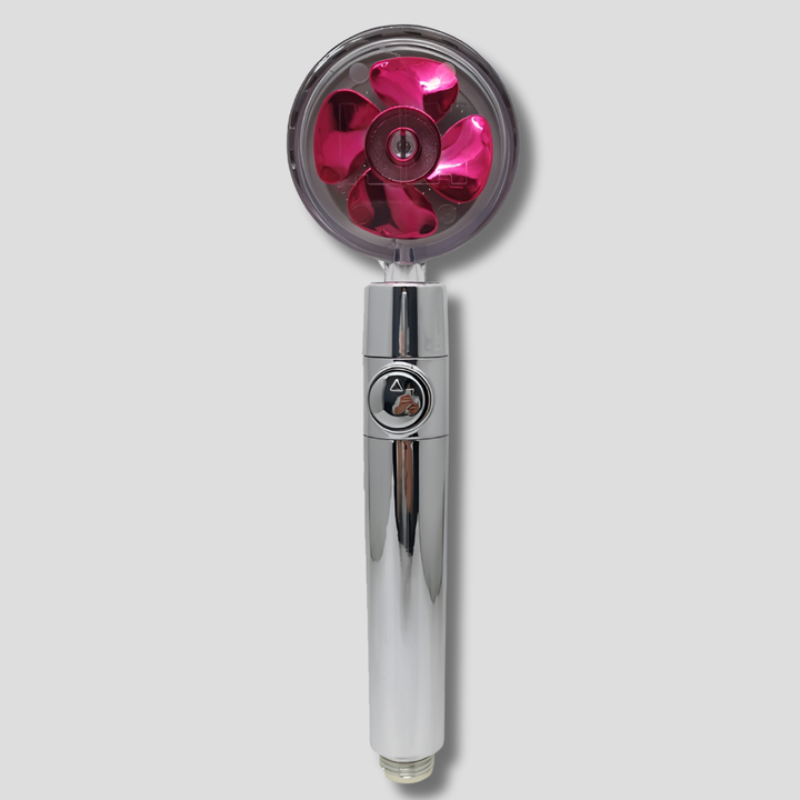 Douchekop met roterende propeller Hogedrukregeneffect