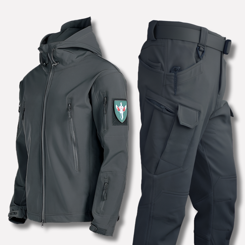 Water- en windbestendige outdoorset voor heren
