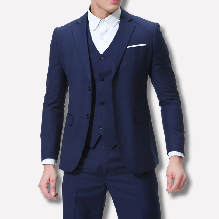 Heren Slim-Fit Driedelig Pak