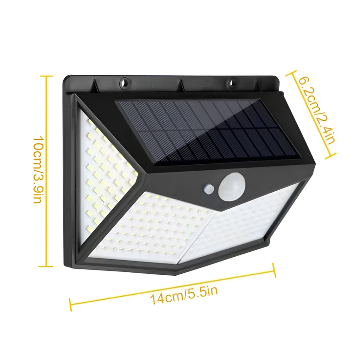 Buitenlampen met zonne-energie en bewegingssensor