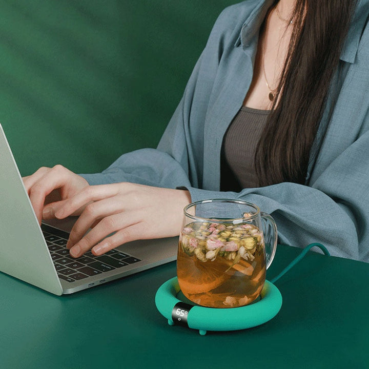 Schattige bekerwarmer in pastel die je koffie en thee zacht warm houdt