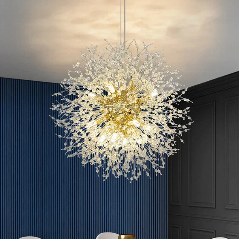 Exclusieve Kroonluchter met Kristallen – Elegante Plafondlamp voor Verfijnde Interieurs