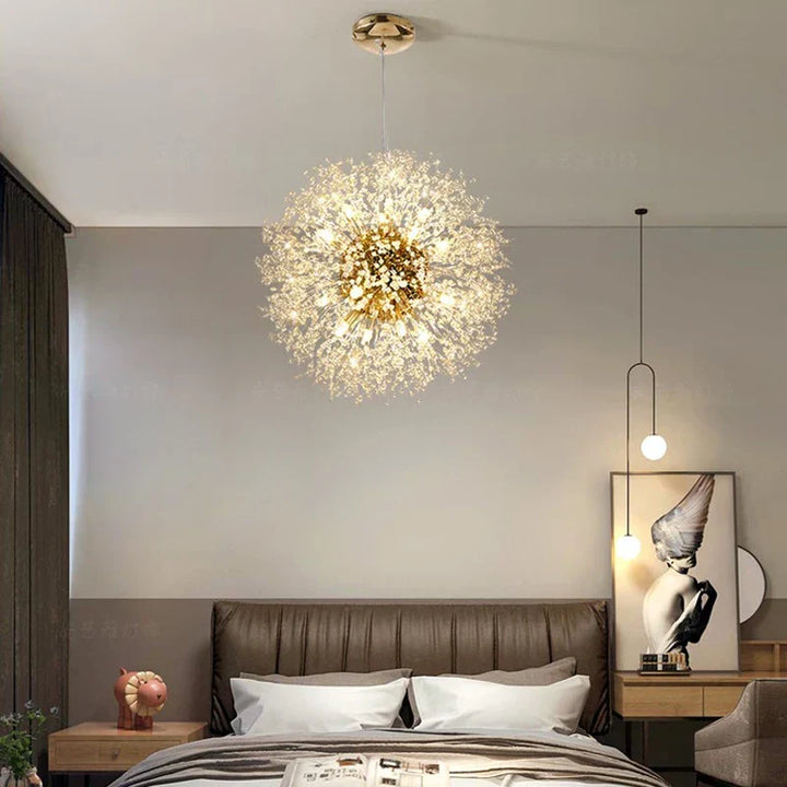 Exclusieve Kroonluchter met Kristallen – Elegante Plafondlamp voor Verfijnde Interieurs