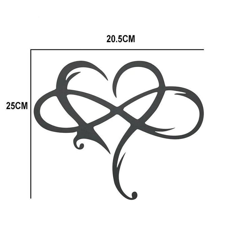LoveBound - Elegante wanddecoratie in de vorm van een hart en oneindigheidsteken