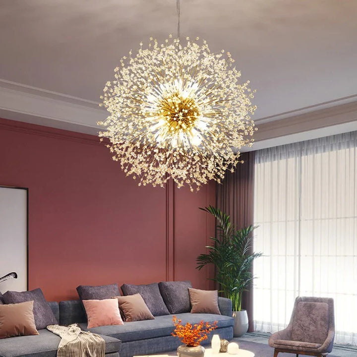 Exclusieve Kroonluchter met Kristallen – Elegante Plafondlamp voor Verfijnde Interieurs