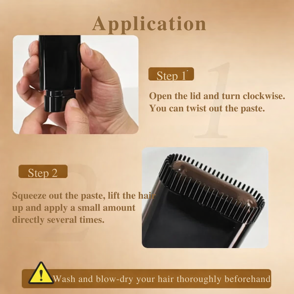 Haarkleuring | Directe bedekking van grijs haar | Uitgroei-retouchestick | AnsatzFix