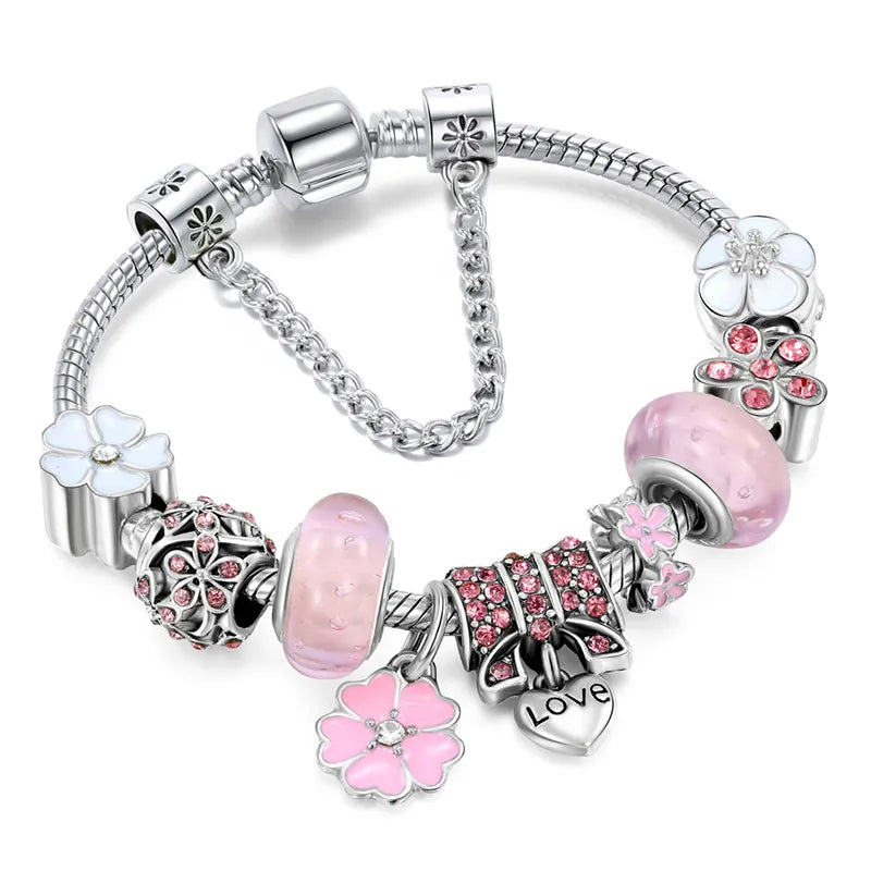 Unieke gegalvaniseerde legering bedelarmband love