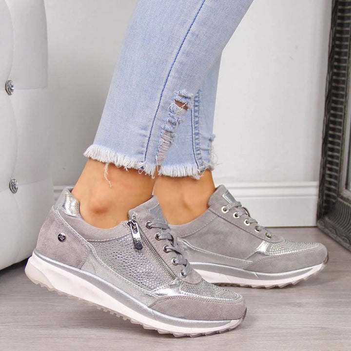 Comfortabele damesschoenen met voetboogondersteuning en antislipzool