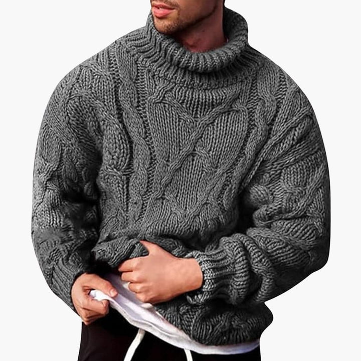 Heren Turtleneck Trui – Klassieke Gebreide Pullover