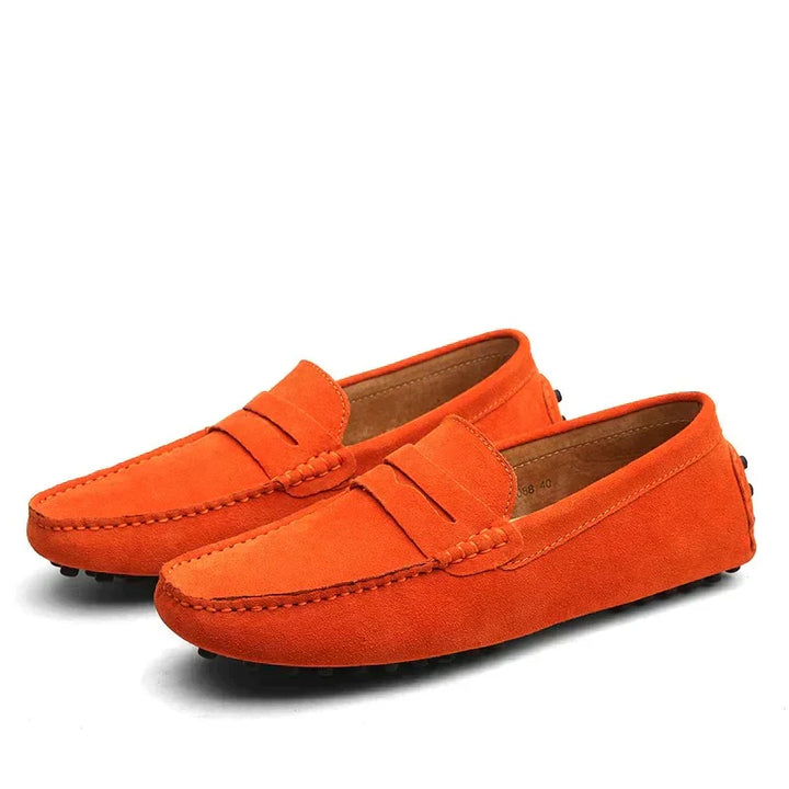 Italiaanse suède loafers voor heren