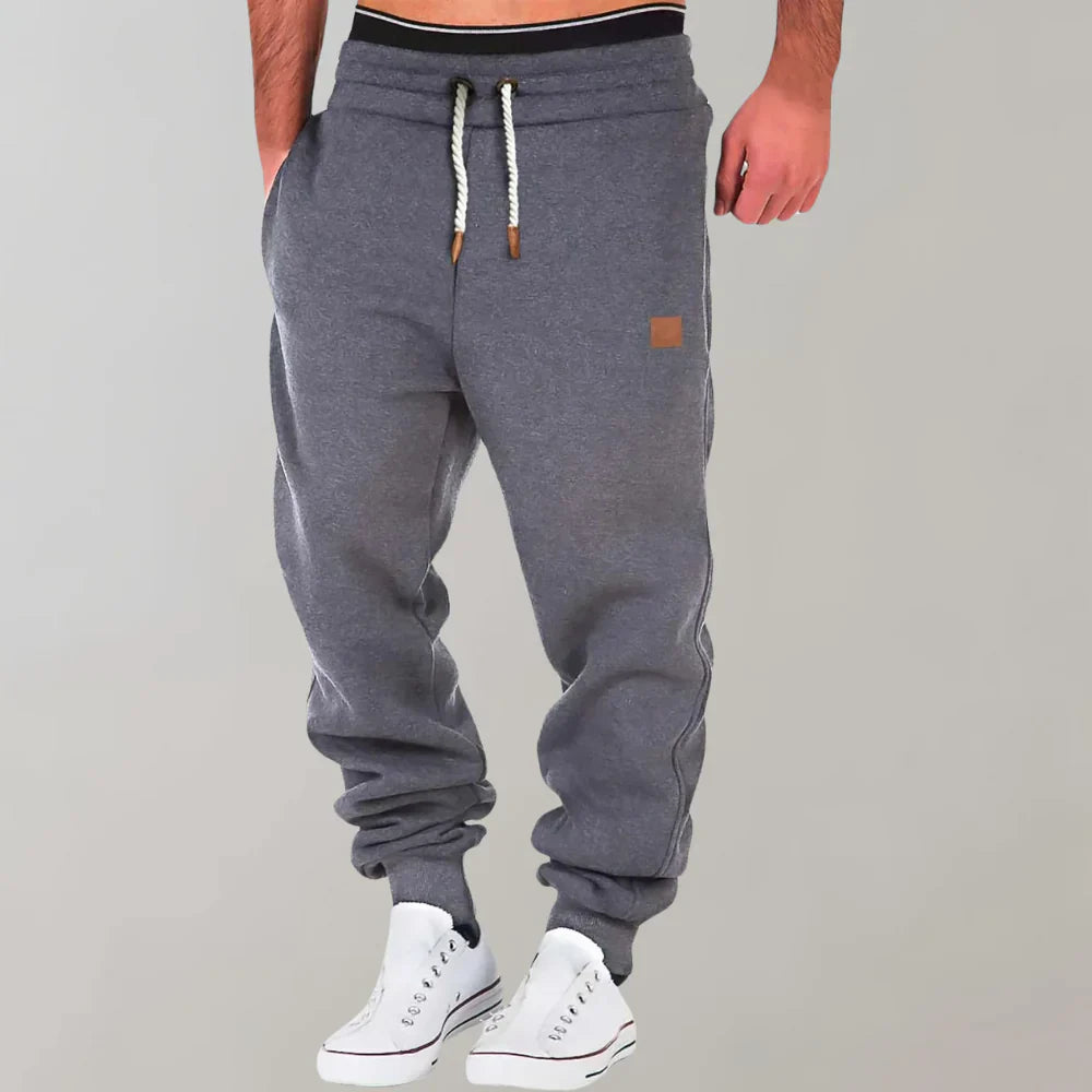 Slim Fit Joggingbroek voor Heren met Trekkoord en Zijzakken