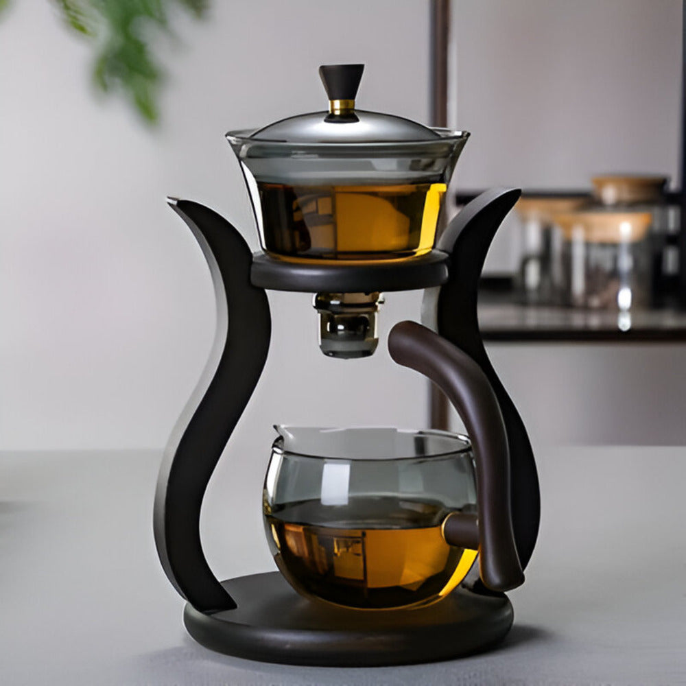 Ambachtelijke Theepottenset - Unieke Druppelvrije Theepot met Magnetische Schenker, Theefilter en Ergonomisch Handvat