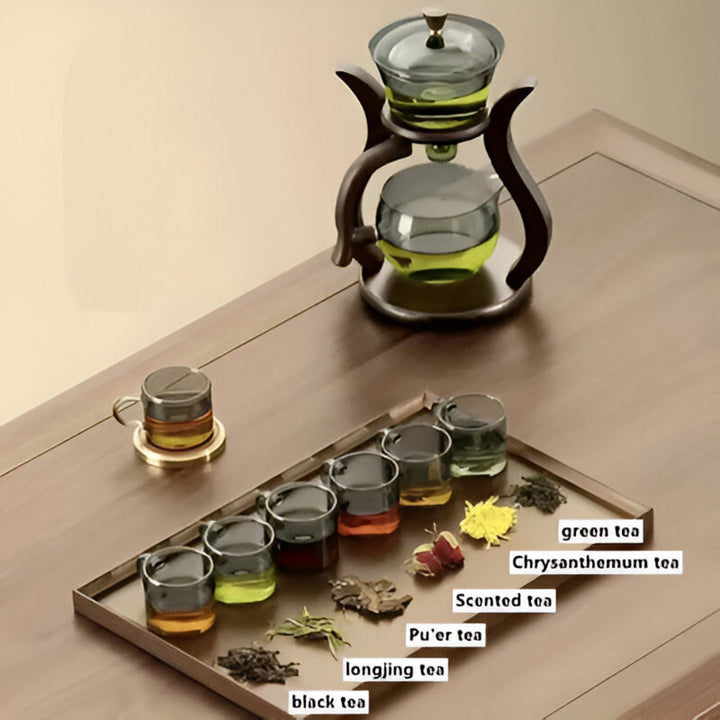 Ambachtelijke Theepottenset - Unieke Druppelvrije Theepot met Magnetische Schenker, Theefilter en Ergonomisch Handvat
