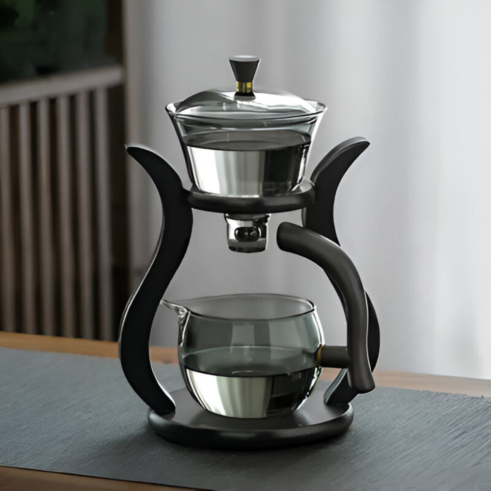 Ambachtelijke Theepottenset - Unieke Druppelvrije Theepot met Magnetische Schenker, Theefilter en Ergonomisch Handvat