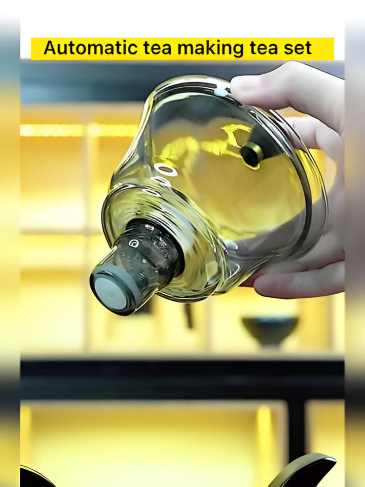 Ambachtelijke Theepottenset - Unieke Druppelvrije Theepot met Magnetische Schenker, Theefilter en Ergonomisch Handvat